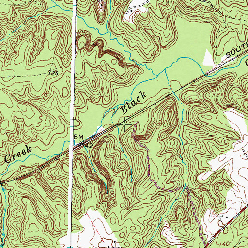 Topographic Map of Richardson (historical), VA