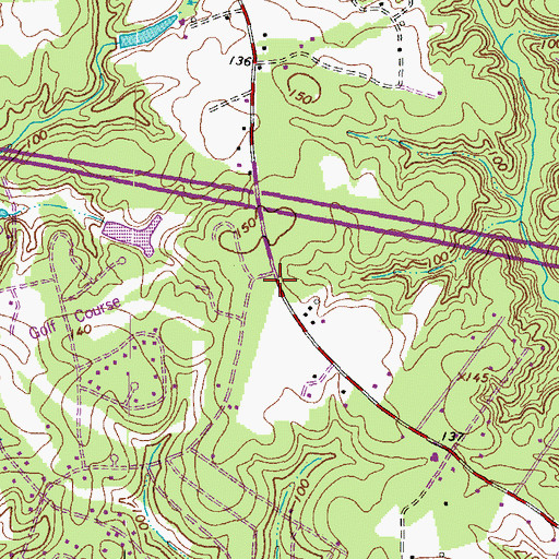 Topographic Map of School Number 1 (historical), VA
