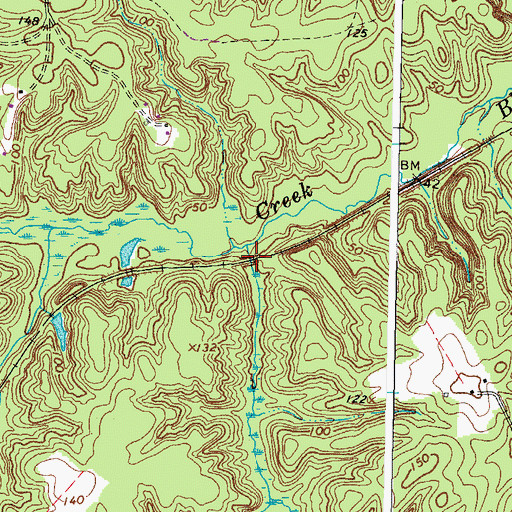 Topographic Map of Whites (historical), VA