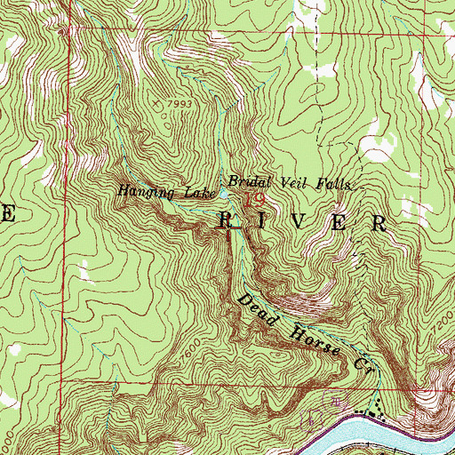 Topographic Map of West Fork Dead Horse Creek, CO