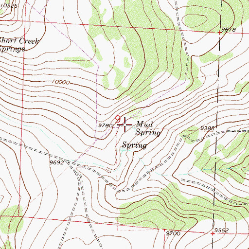 Topographic Map of Mud Spring, CO