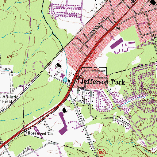 Topographic Map of Church of the Brethren, VA