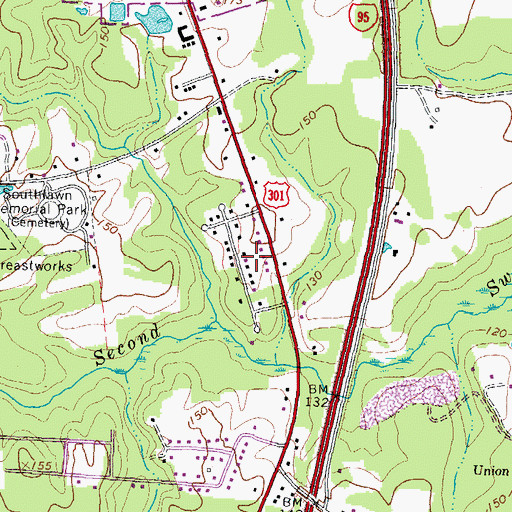 Topographic Map of Flactem Manor, VA