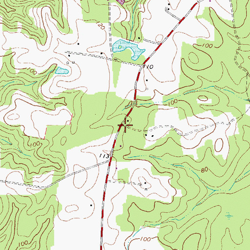 Topographic Map of Honnicutt School (historical), VA
