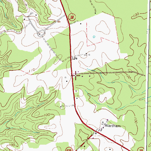 Topographic Map of New Grove Church (historical), VA