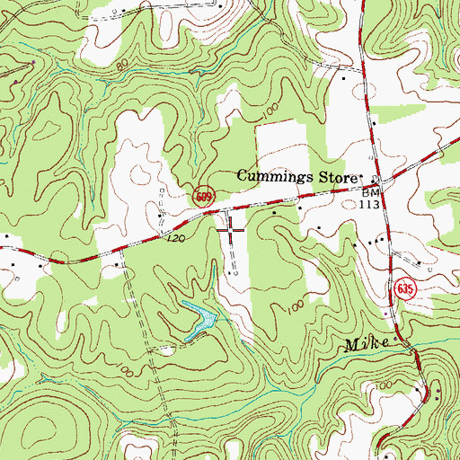Topographic Map of School Number 2 (historical), VA