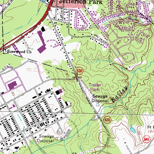 Topographic Map of Shop Road Gate, VA