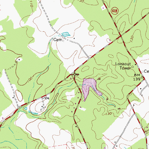 Topographic Map of Star Hill School (historical), VA