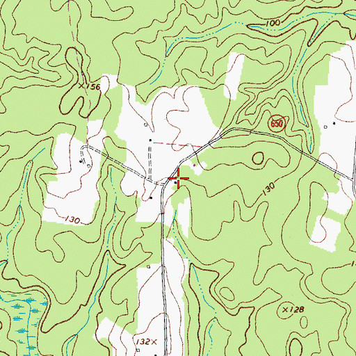 Topographic Map of Templeton School (historical), VA