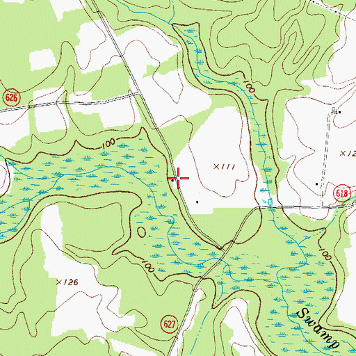 Topographic Map of Warwick Church (historical), VA