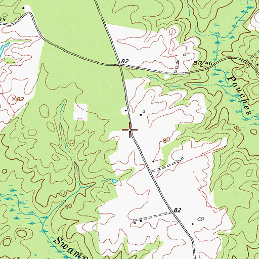 Topographic Map of Goodwin School (historical), VA