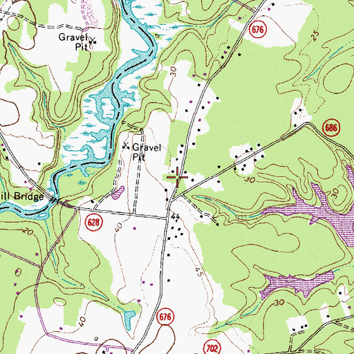 Topographic Map of Macedonia Church, VA