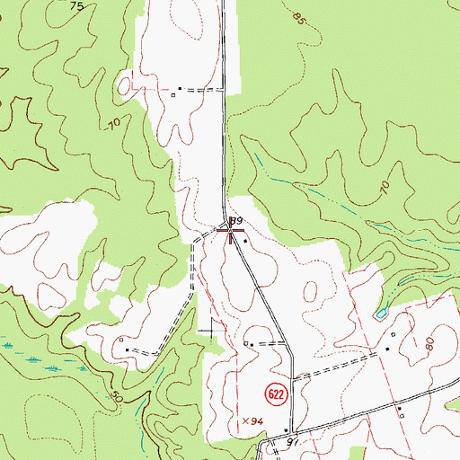 Topographic Map of McClelland School (historical), VA