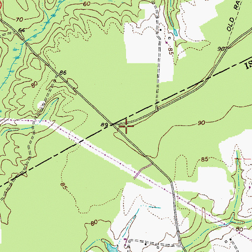 Topographic Map of Poplar Lawn Church (historical), VA