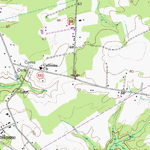 Topographic Map of Turner, VA
