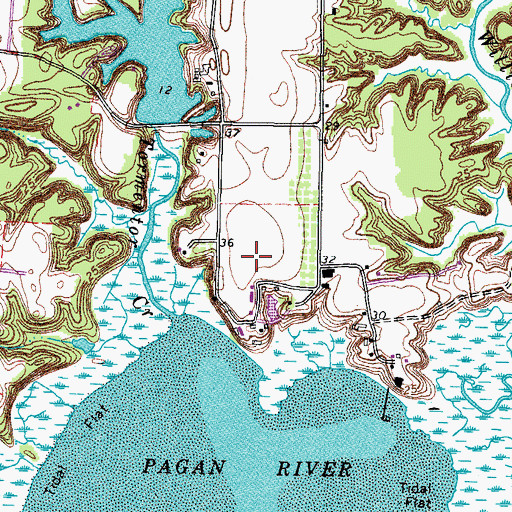 Topographic Map of Pates Field (historical), VA