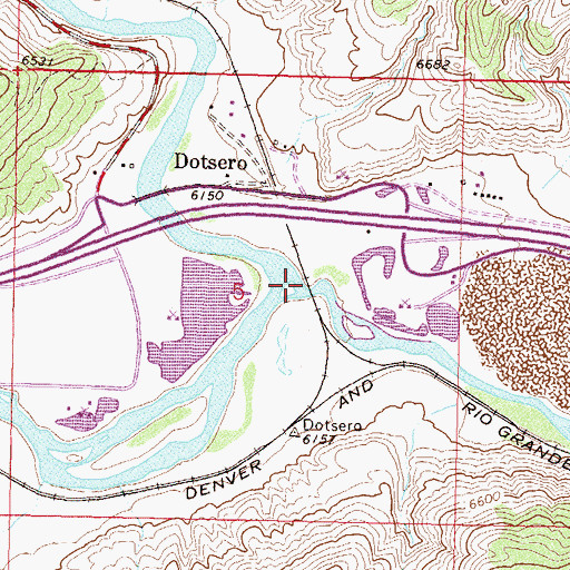 Topographic Map of Eagle River, CO