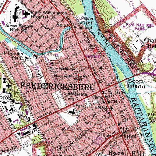 Topographic Map of Pratt Clinic Medical Center, VA