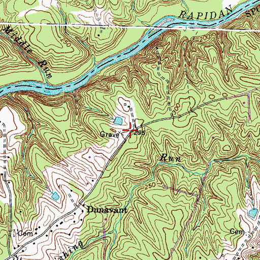 Topographic Map of Beech Grove Church (historical), VA