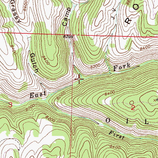 Topographic Map of Camp Gulch, CO