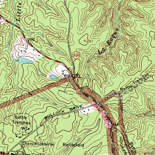 Topographic Map of Saint Patricks Catholic Church, VA