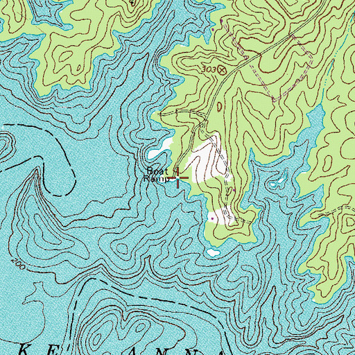 Topographic Map of Brents Landing, VA