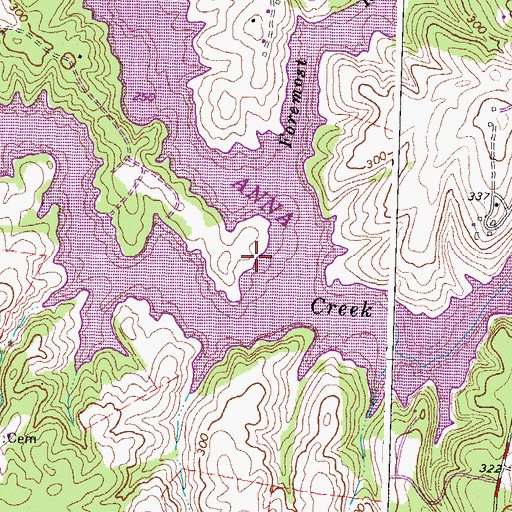 Topographic Map of Conway Point, VA
