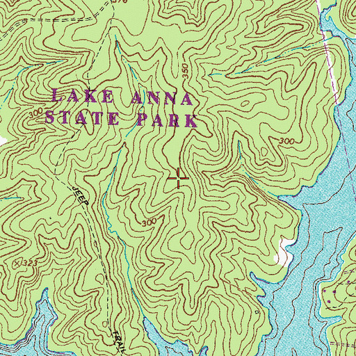 Topographic Map of Fishers Point, VA
