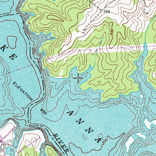 Topographic Map of Ivas Covoe, VA