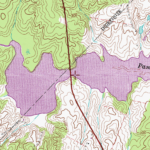 Topographic Map of Lake Anna Landing, VA