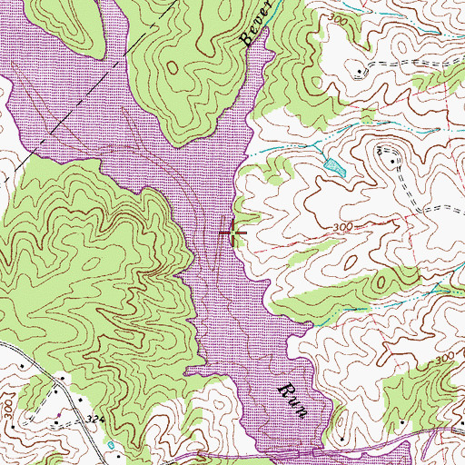 Topographic Map of Moores Point, VA