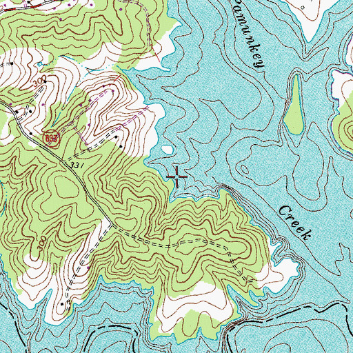 Topographic Map of Morris Point, VA