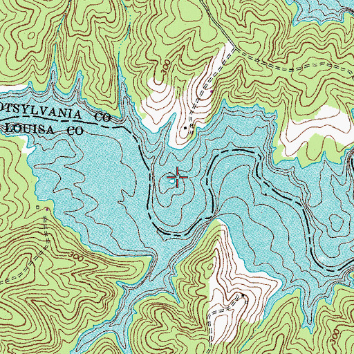 Topographic Map of Rose Valley Island, VA