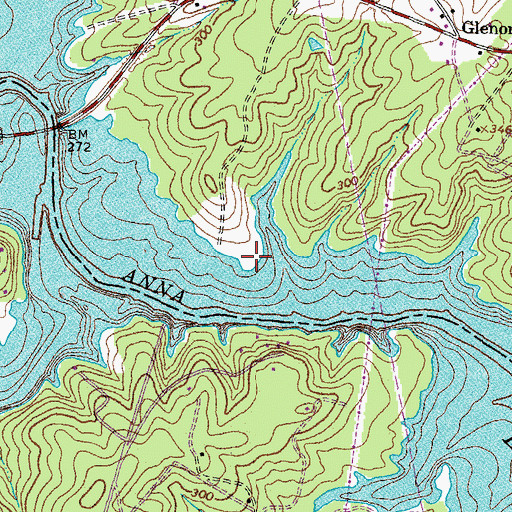 Topographic Map of Seay Point, VA