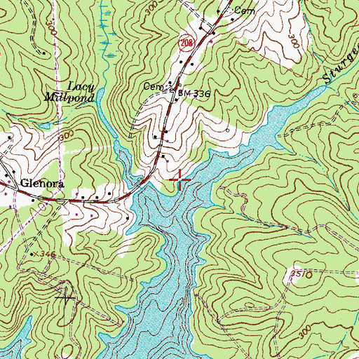 Topographic Map of Sturgeon Creek Marina, VA