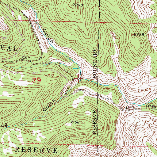 Topographic Map of Goodrich Gulch, CO