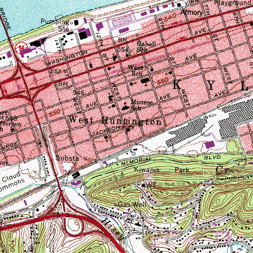Topographic Map of Apostolic Gospel Church, WV