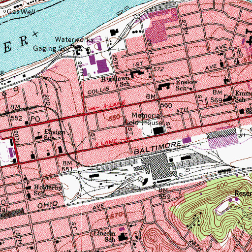 Topographic Map of Pentecostal Church of Christ, WV