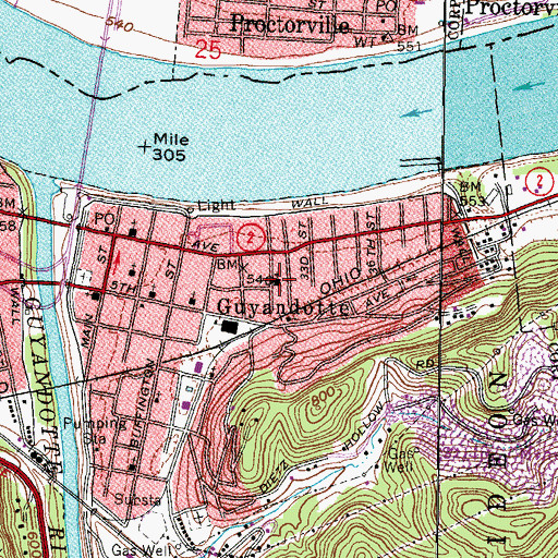 Topographic Map of Pentecostal Church of God, WV