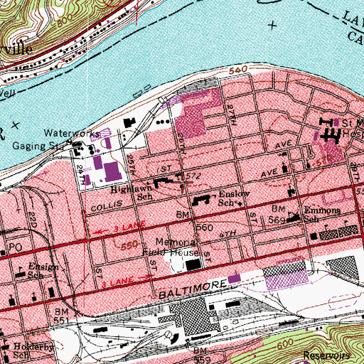 Topographic Map of Seventh Day Adventist Church, WV