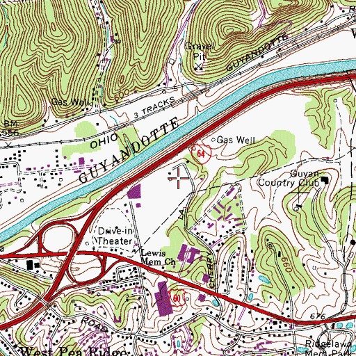 Topographic Map of American Hospital for Rehabilitation (historical), WV