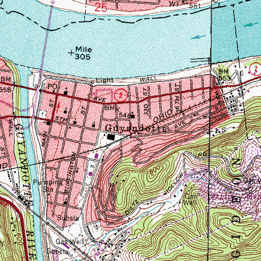 Topographic Map of Apostolic Life Cathedral, WV