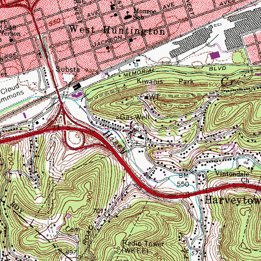 Topographic Map of Good Samaritan United Methodist Church, WV