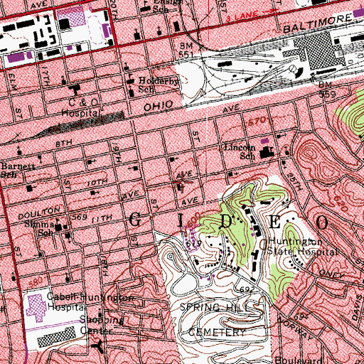 Topographic Map of Holy Spirit Orthodox Church, WV