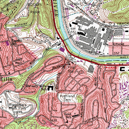 Topographic Map of Our Redeemer Lutheran Church, WV