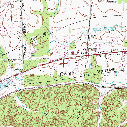 Topographic Map of Calvary Baptist Academy, WV