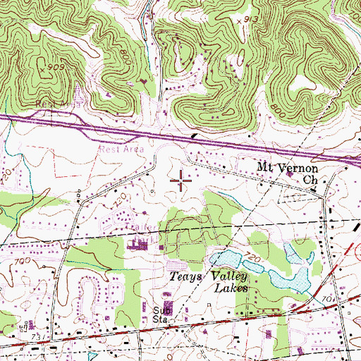 Topographic Map of Candlewyck Place, WV