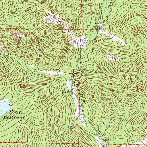 Topographic Map of South Canyon Mine, CO