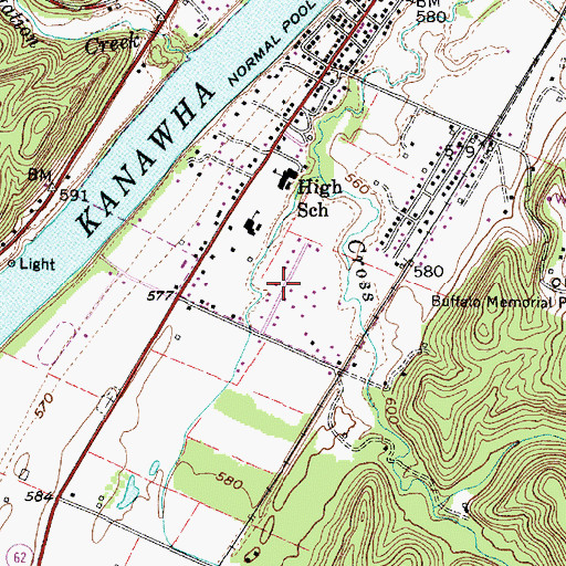 Topographic Map of Indian Village, WV