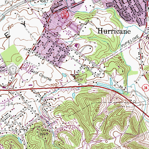 Topographic Map of Our Savior Bible Center, WV